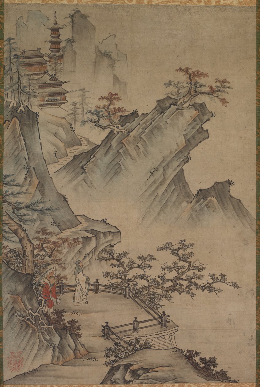 Bir Vadi Görüntülemek Çinli Edebiyatçılar by Japan, Muromachi period