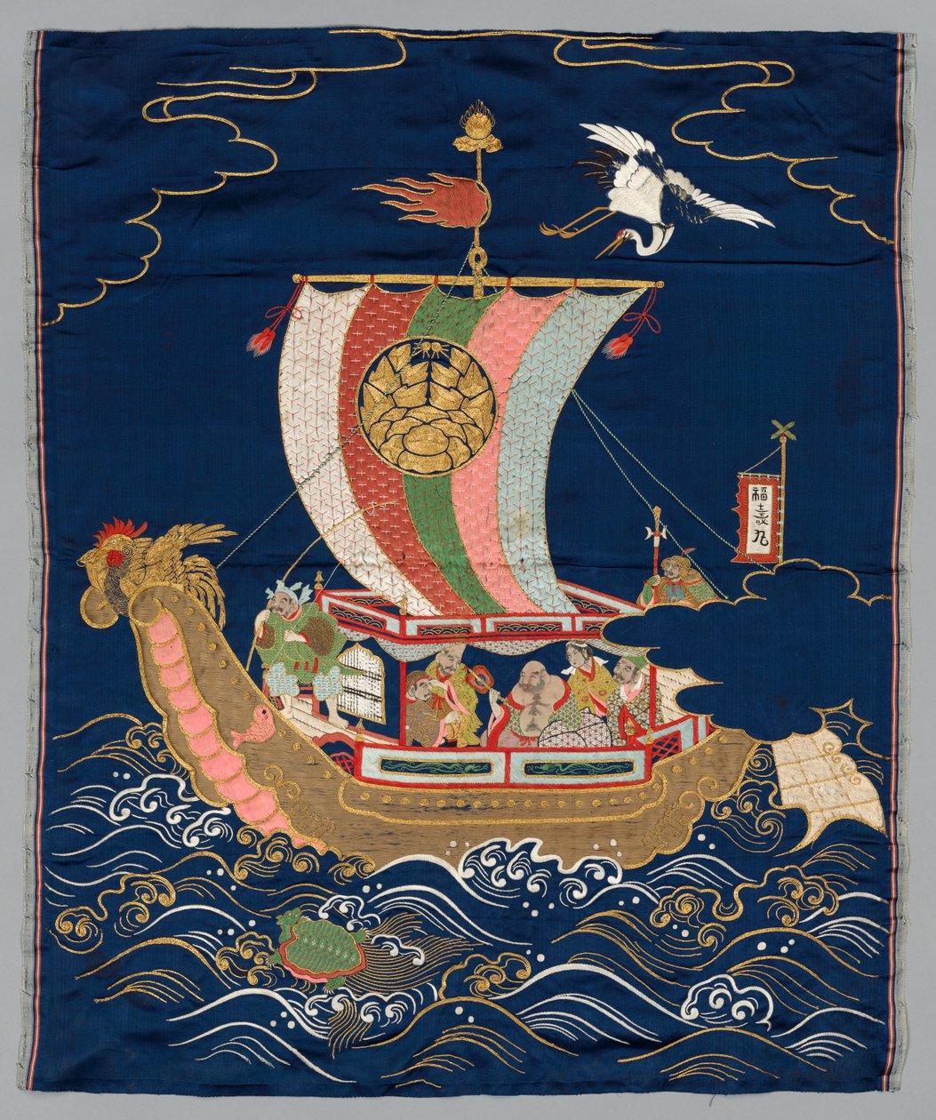 İşlemeli Fukuşa by Japan, late 19th early 20th century