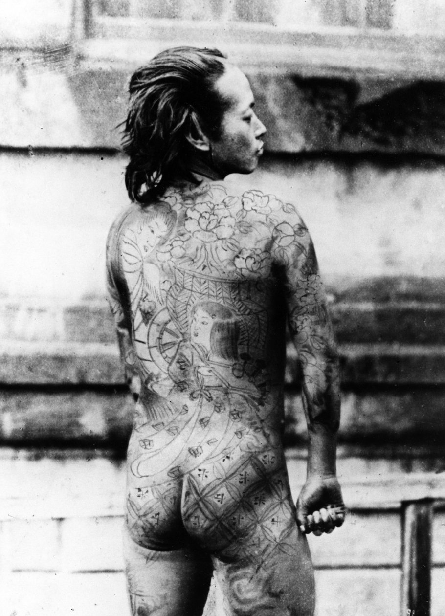 Dövmeli Betto, c.1860-80 by Japanese Photographer