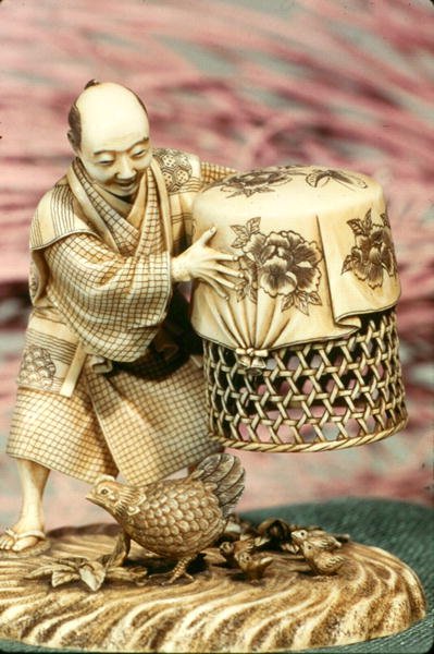 Çiftçi ve Tavuklar by Japanese School