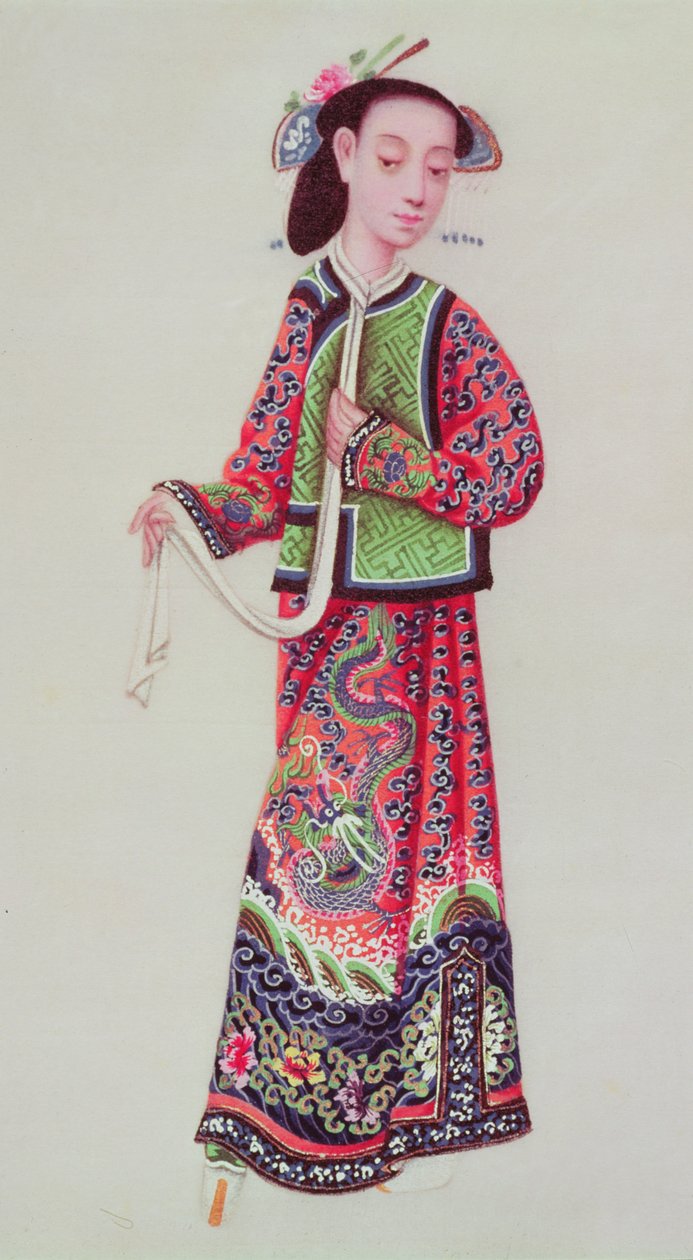Japon imparatoriçesi imparatorluk kostümü by Japanese School