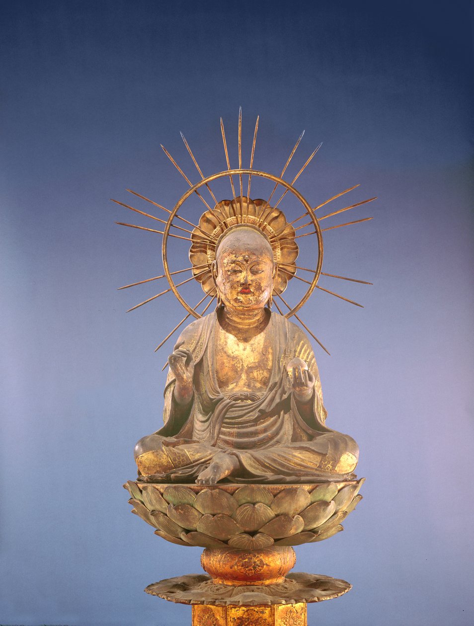 Jizo Bosatsu (Ksitigarbha), Kamakura dönemi (1185-1333), 13. yüzyılın ikinci yarısı (ahşap, cila ve altın varak) (ayrıca bkz. 394838) by Japanese School