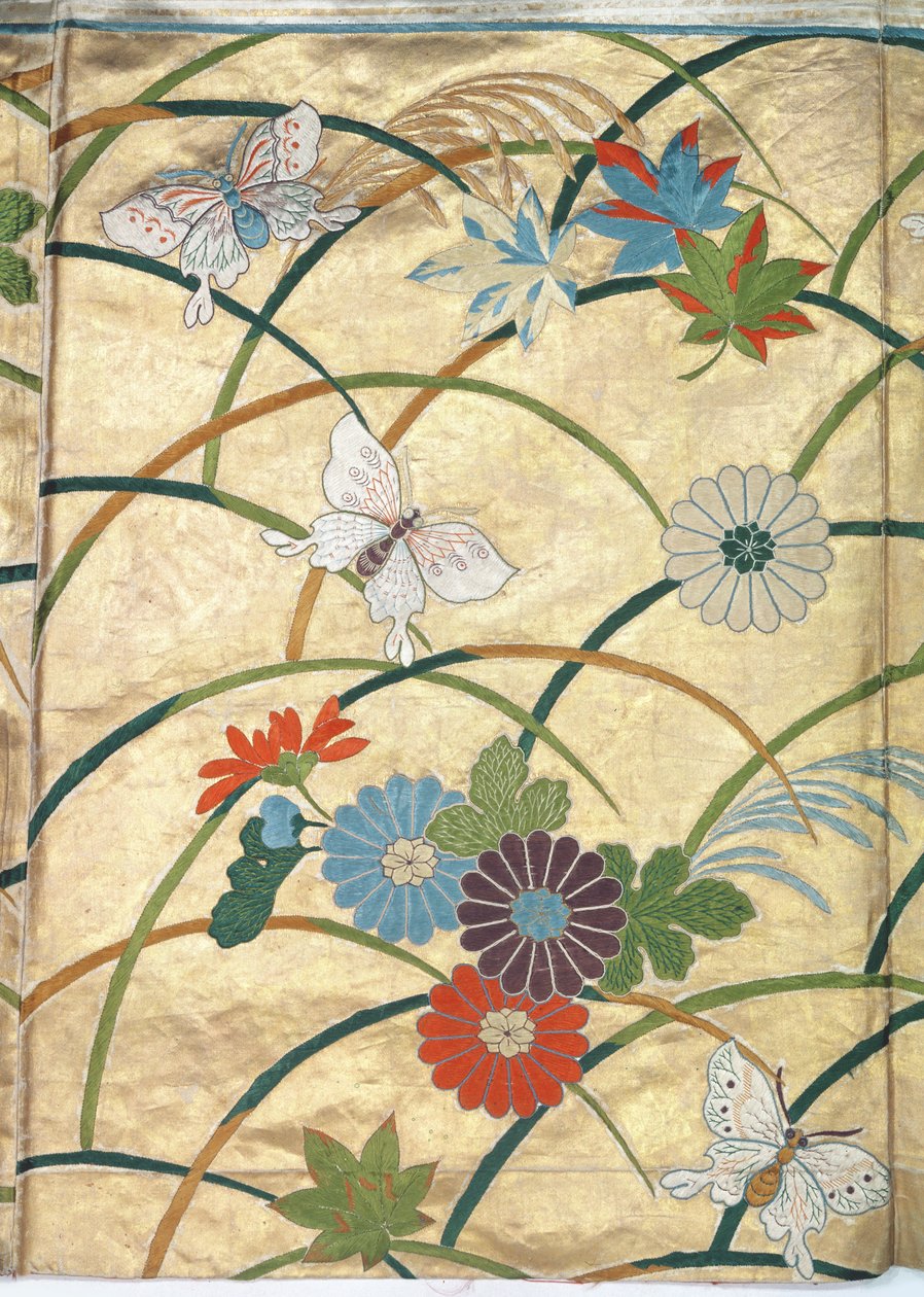 Noh bornoz, detay (saten) by Japanese School