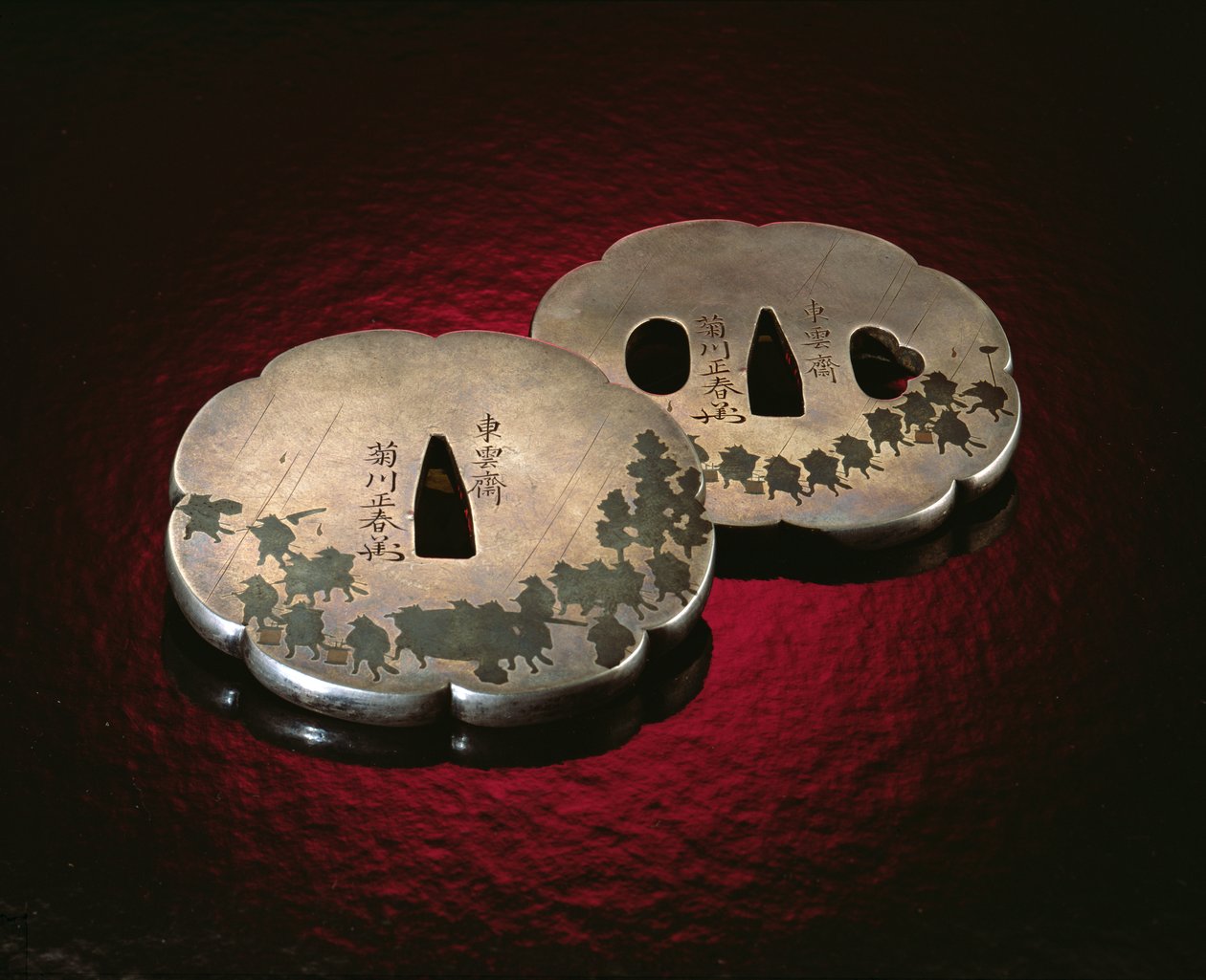 Tsuba Kılıç Muhafızı, Edo Dönemi (1603-1867) (gümüş) by Japanese School