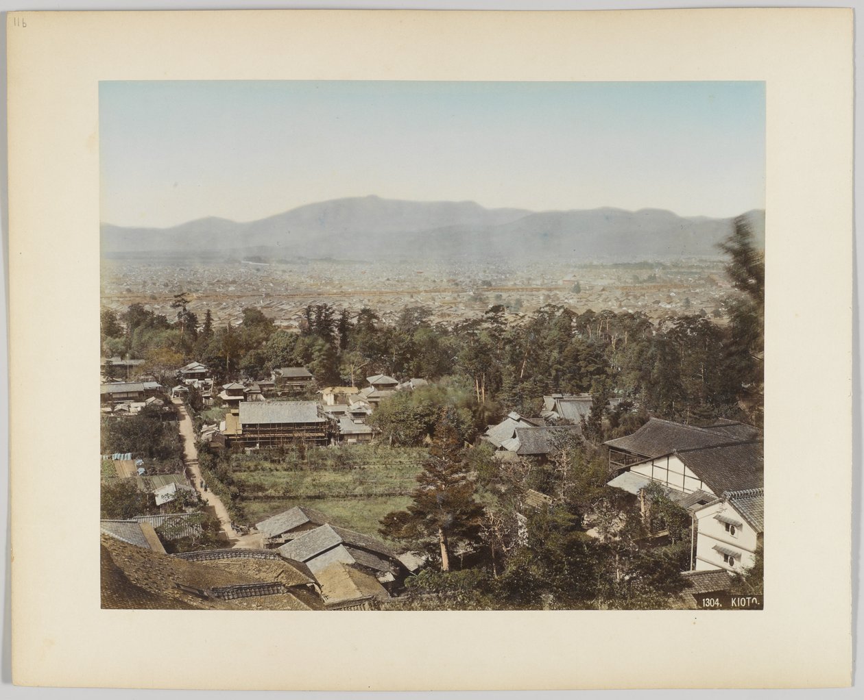 Kyoto, Japonya (el boyaması s/b fotoğraf) by Japanese Photographer