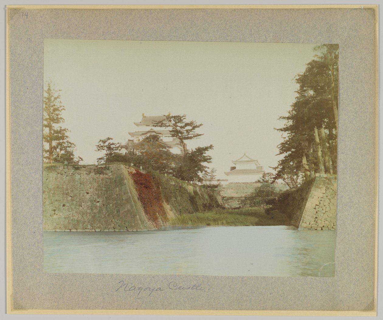 Nagoya Kalesi, Japonya (el boyaması s/b fotoğraf) by Japanese Photographer