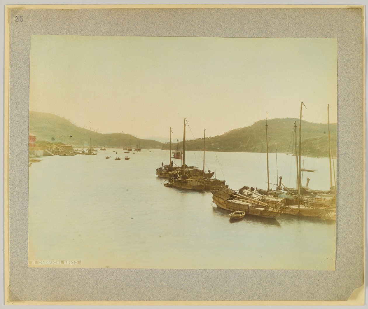 Onomichi, Bingo, Japonya (el boyaması s/b fotoğraf) by Japanese Photographer