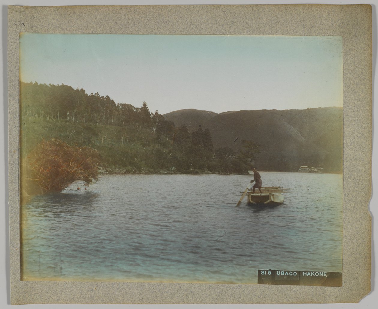 Ubako, Hakone, Kanagawa Eyaleti, Japonya (el boyaması s/b fotoğraf) by Japanese Photographer