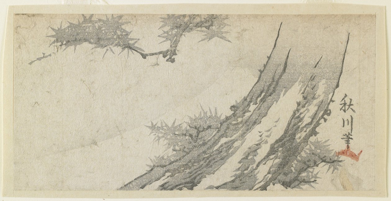 (Akçaağaç ve Fuji Dağı), 1860