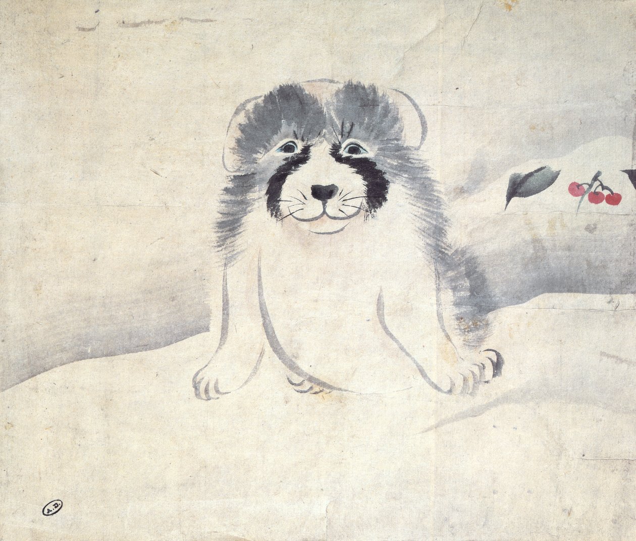 Bir Köpek (kağıt üzerinde wc) by Japanese School