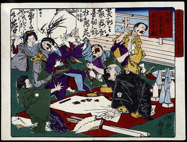 Kızgın ressam ve öğrencileri, Japonya by Japanese School