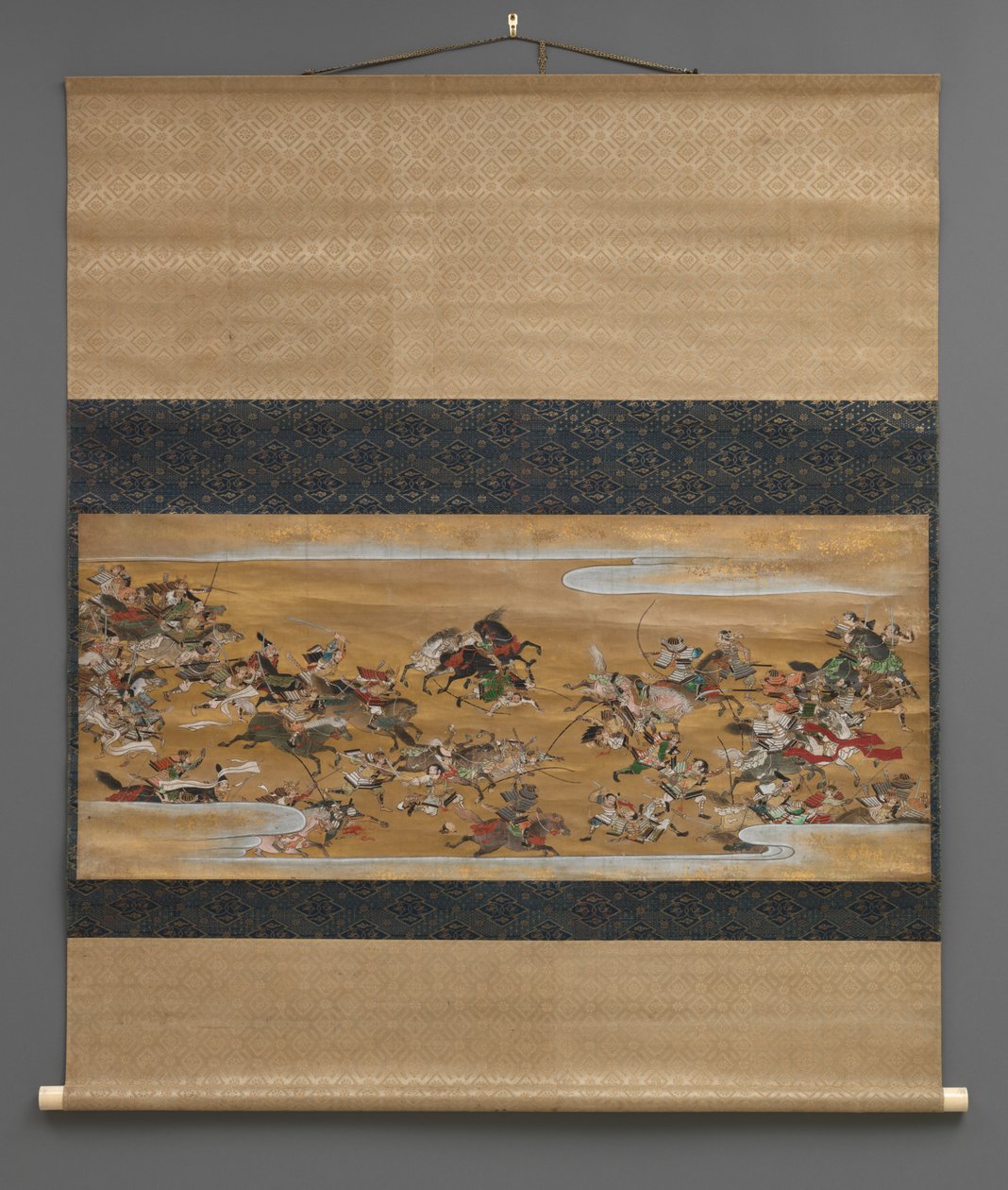 Bulutlarda savaş sahnesi (Asma kaydırma) by Japanese School