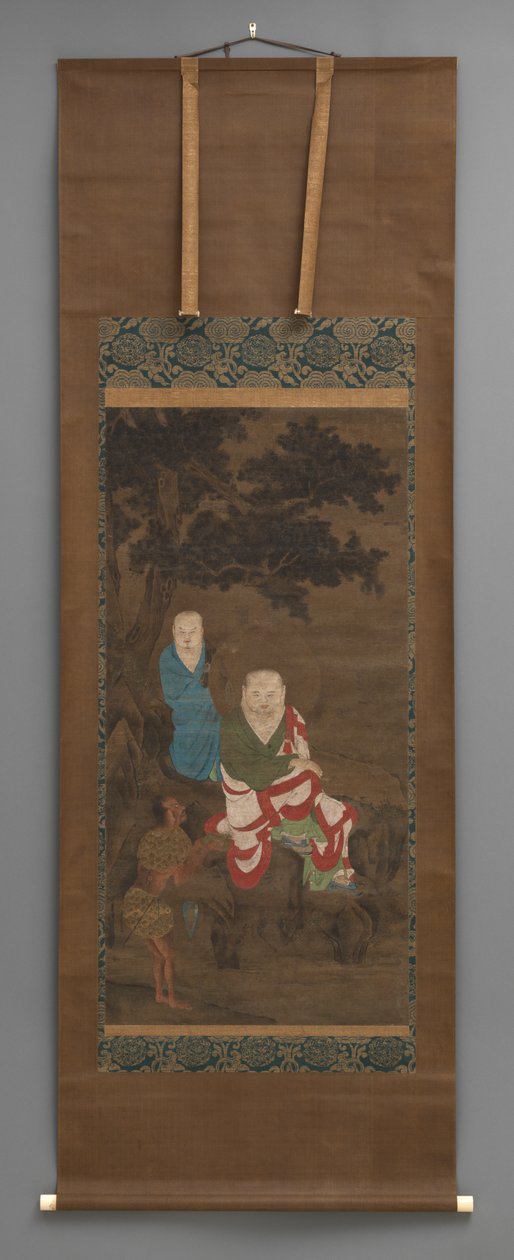 3 Figürlü Budist Tablosu, 18. Yüzyıl Başları by Japanese School