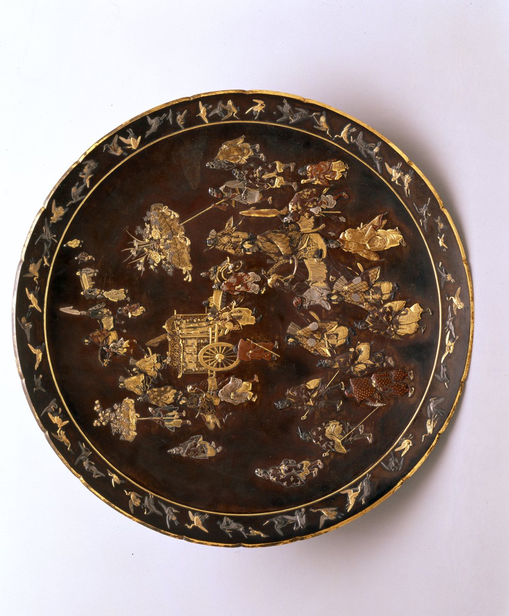 Şarj cihazı, c.1885 (bronz, gümüş, bakır ve yaldız) by Japanese School