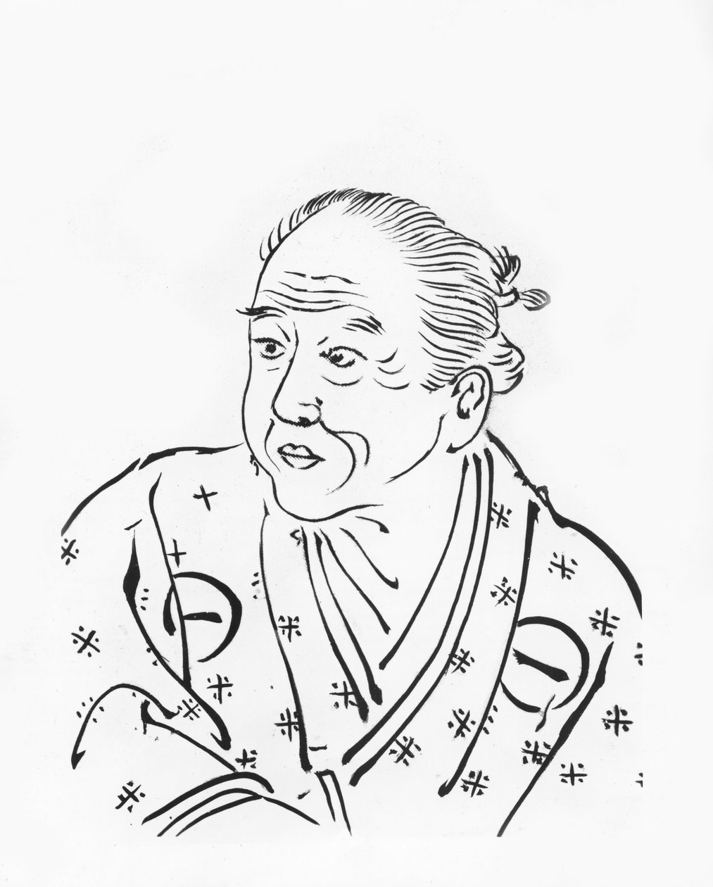Chikamatsu Monzaemon (Od-ku t) by Japanese School