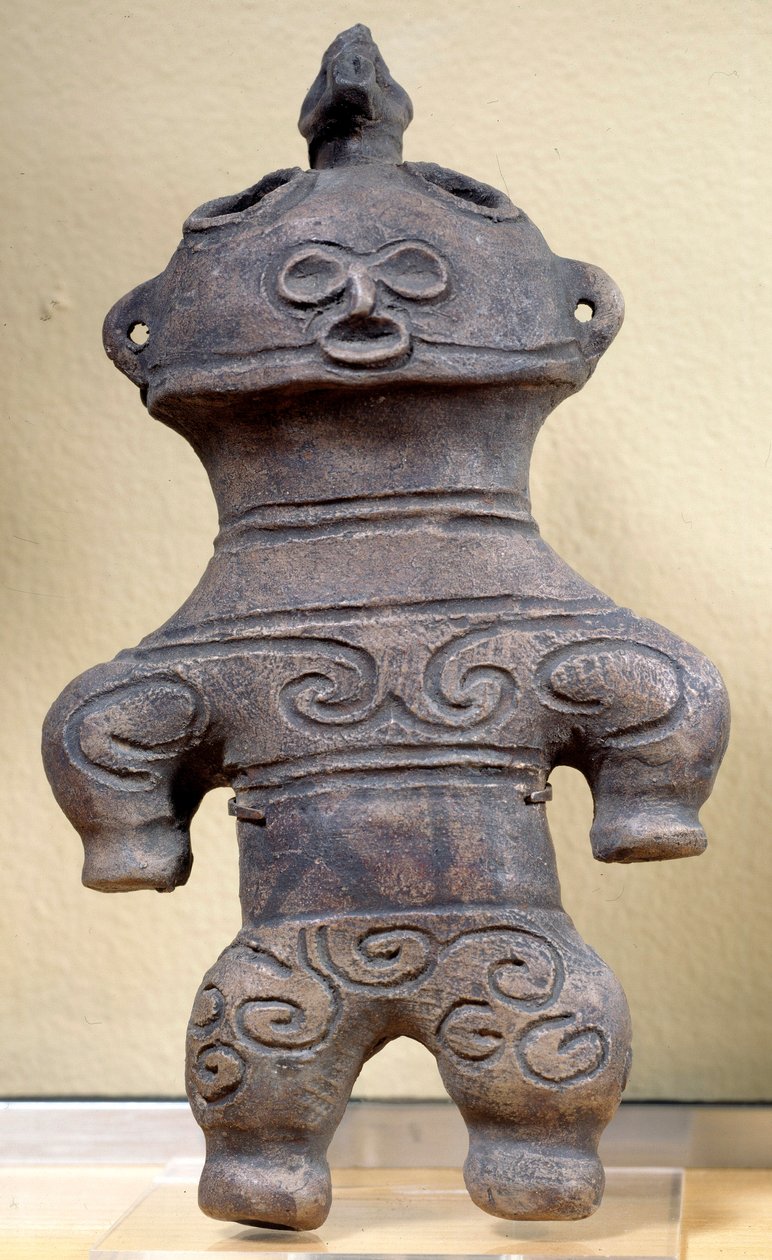 Doğu heykelciği Japonya, yükseklik 20 cm, Neolitik, Jomon dönemi by Japanese School