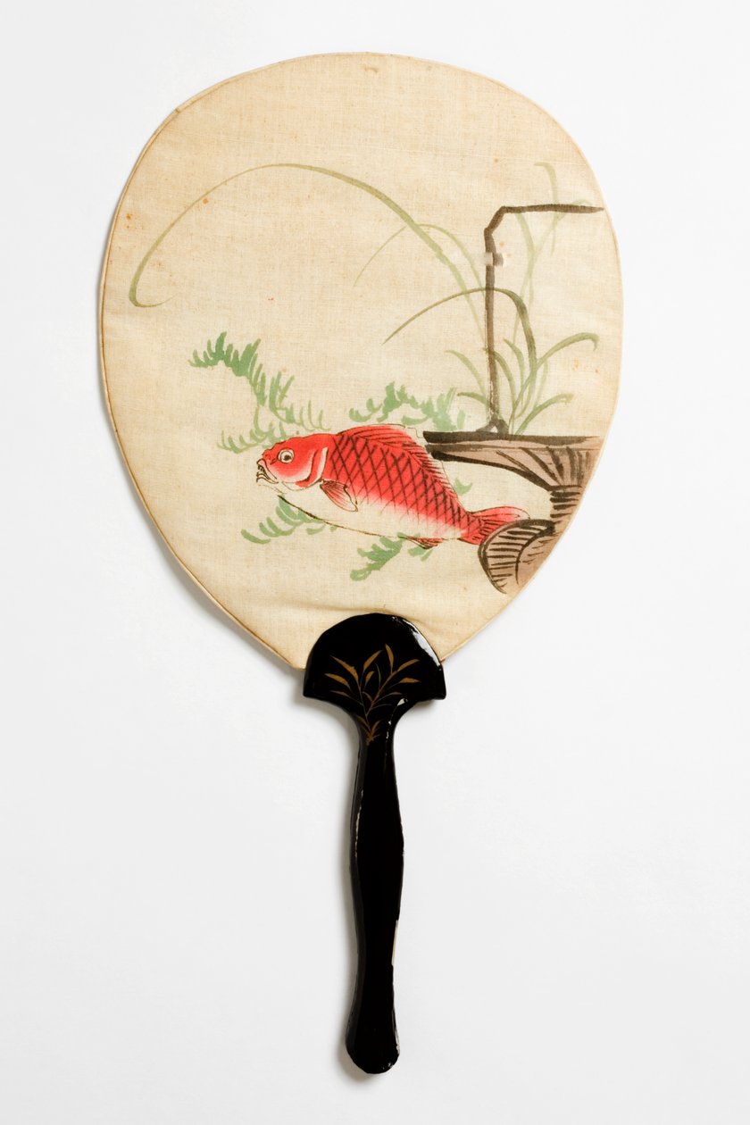 Yelpaze, ters, c.1890-c.1950 (pamuk) by Japanese School