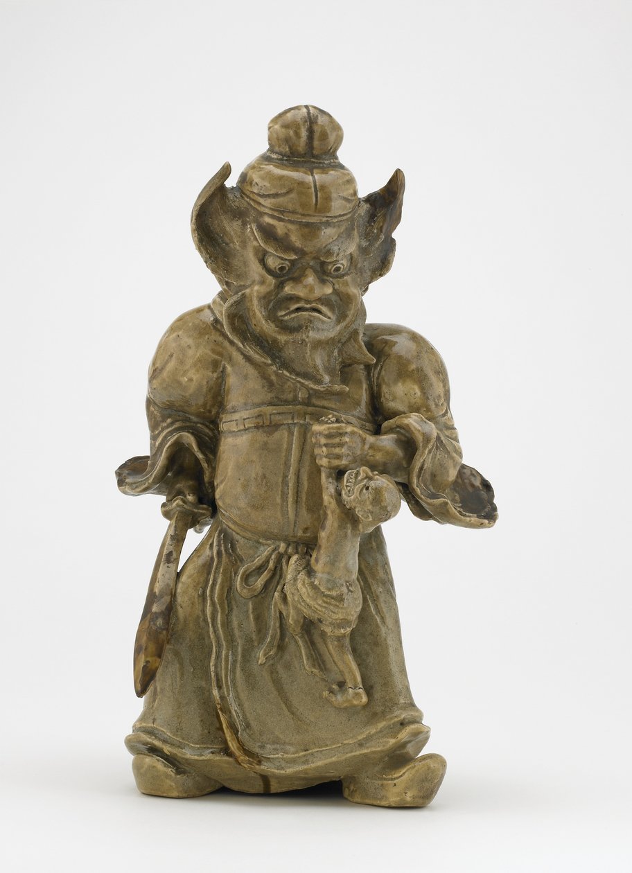 Shoki the iblis queler figürü, Tokyo, Edo dönemi (seramik) by Japanese School