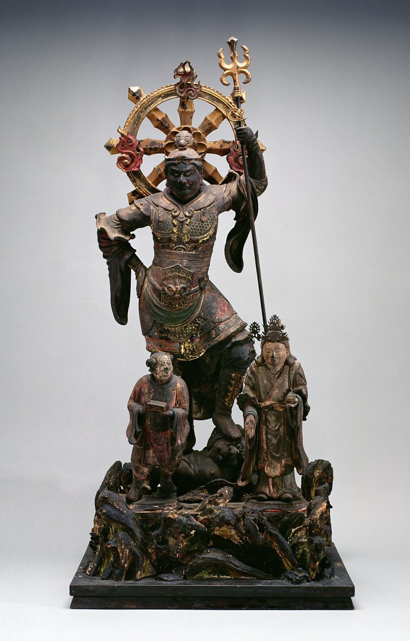 Koruyucu İlah Figürü, Kamakura dönemi, 12.-14. yüzyıl (ahşap) by Japanese School