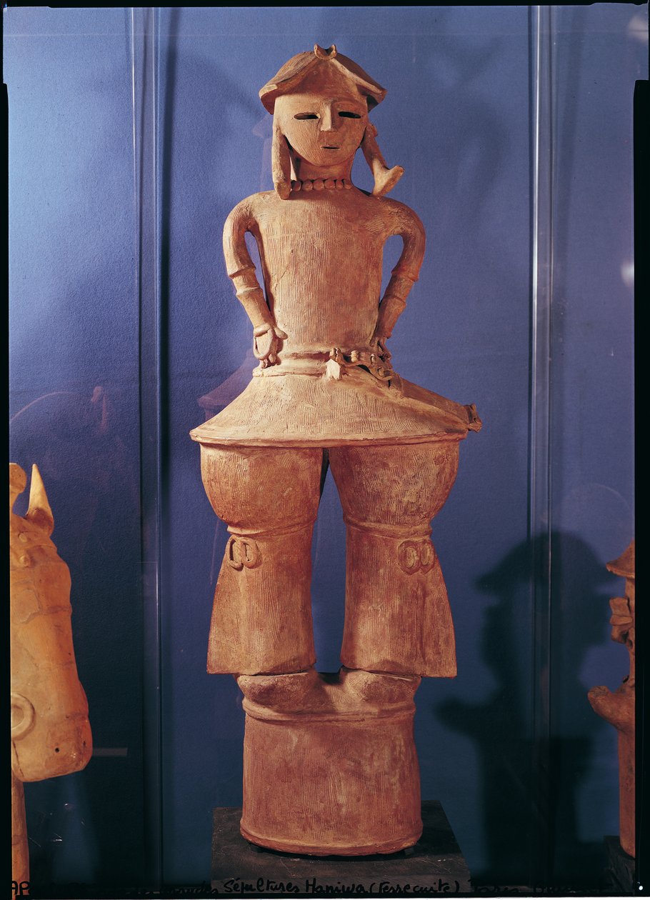 Haniwa figürü, 250-550 (kırmızı çömlek) by Japanese School
