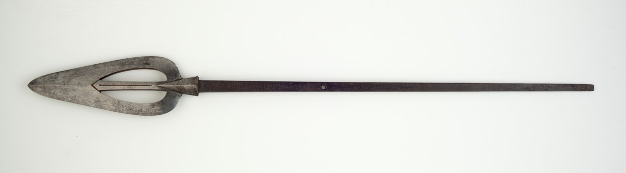 Yari veya mızrak başı (çelik ve cila) by Japanese School