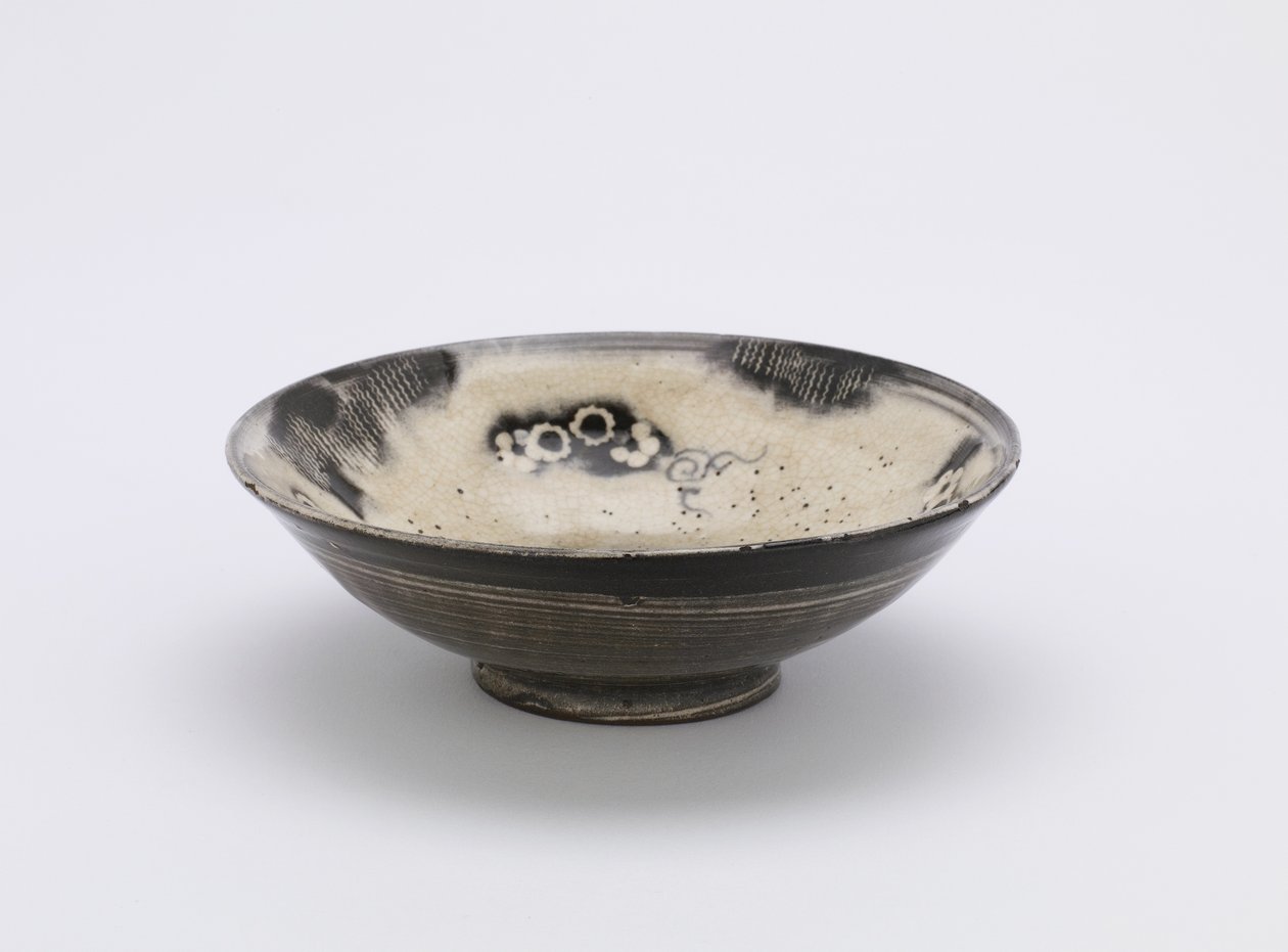 Bireysel servis kasesi, Kyushu veya Kyoto, Edo dönemi, 18.-19. yüzyıl (berrak sır altında beyaz astarlı ve kobalt pigmentli taş eşya) by Japanese School