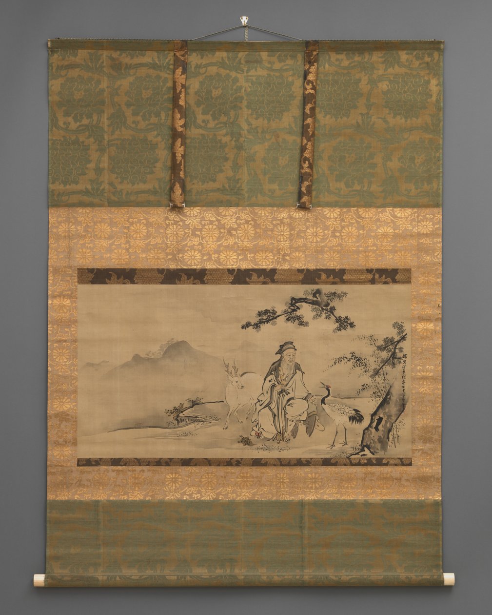 Jurojin ve Geyik by Japanese School