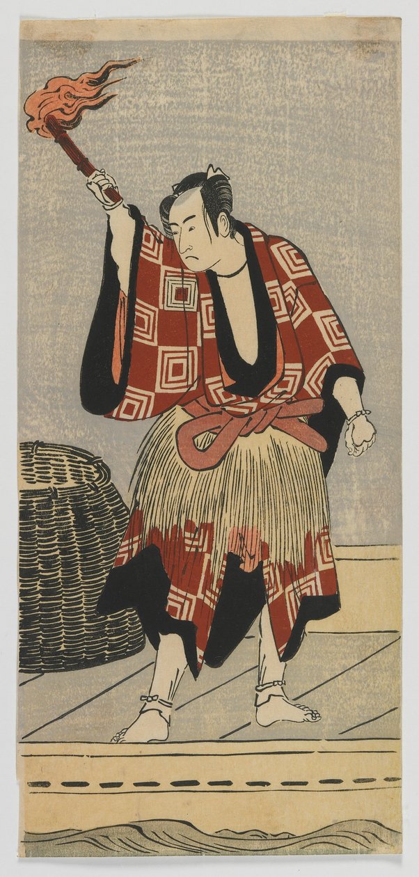 Bir Balıkçı olarak Kabuki Aktörü Ichikawa Monnosuke II, Edo dönemi, 1780