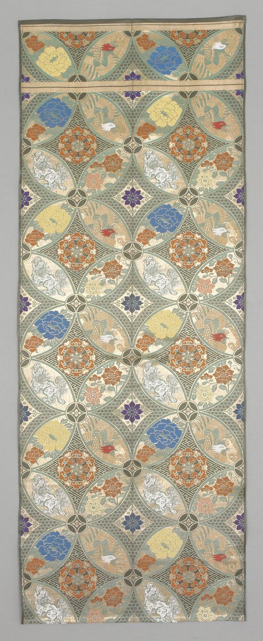 Obi Fragmanı, 19. yüzyıl sonu - 20. yüzyıl başı (İpek kumaş) by Japanese School