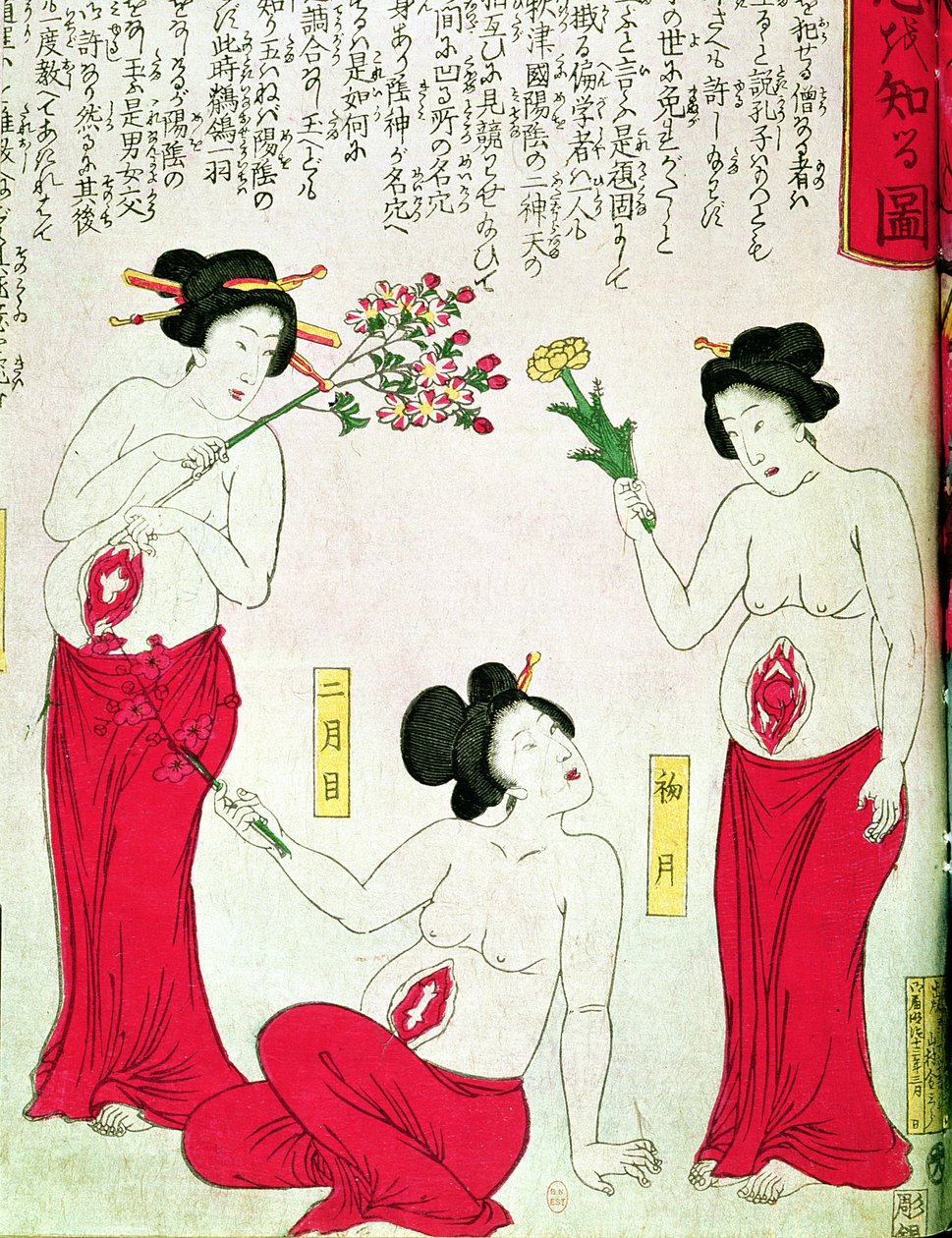 Hamile Kadınlar, 1881 by Japanese School