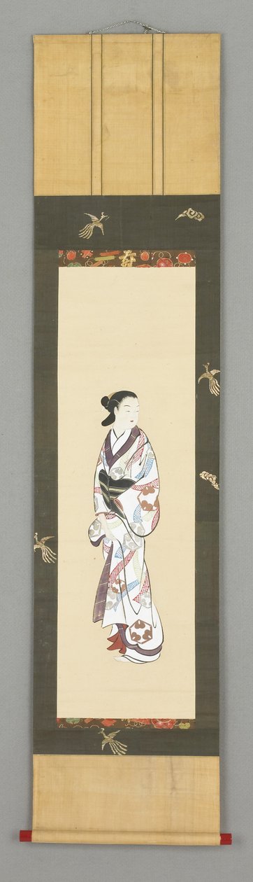 Ayakta duran kadın figürü, yaklaşık 1800 by Japanese School
