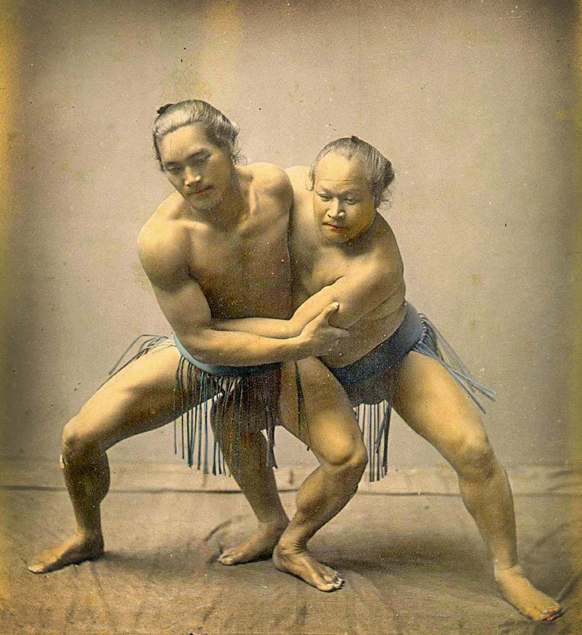 Sumo güreşçileri, 1880 dolayları by Japanese School