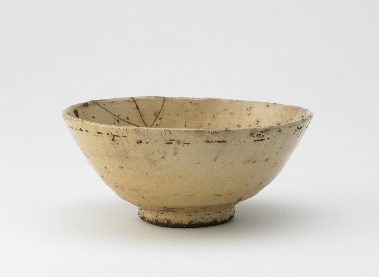 Çay kasesi, Edo dönemi, 18.- 19. yüzyıl ortası (odun külü sırlı taş eşya) by Japanese School
