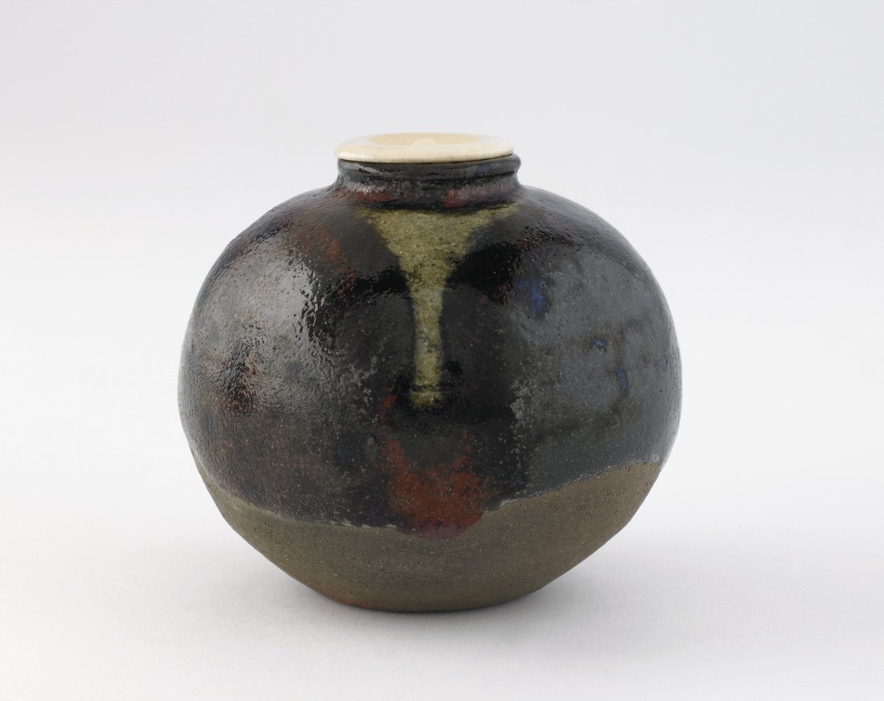 Çay kutusu, bunrin tipi, Kyoto, Kyoto-fu, Edo dönemi (seramik) by Japanese School