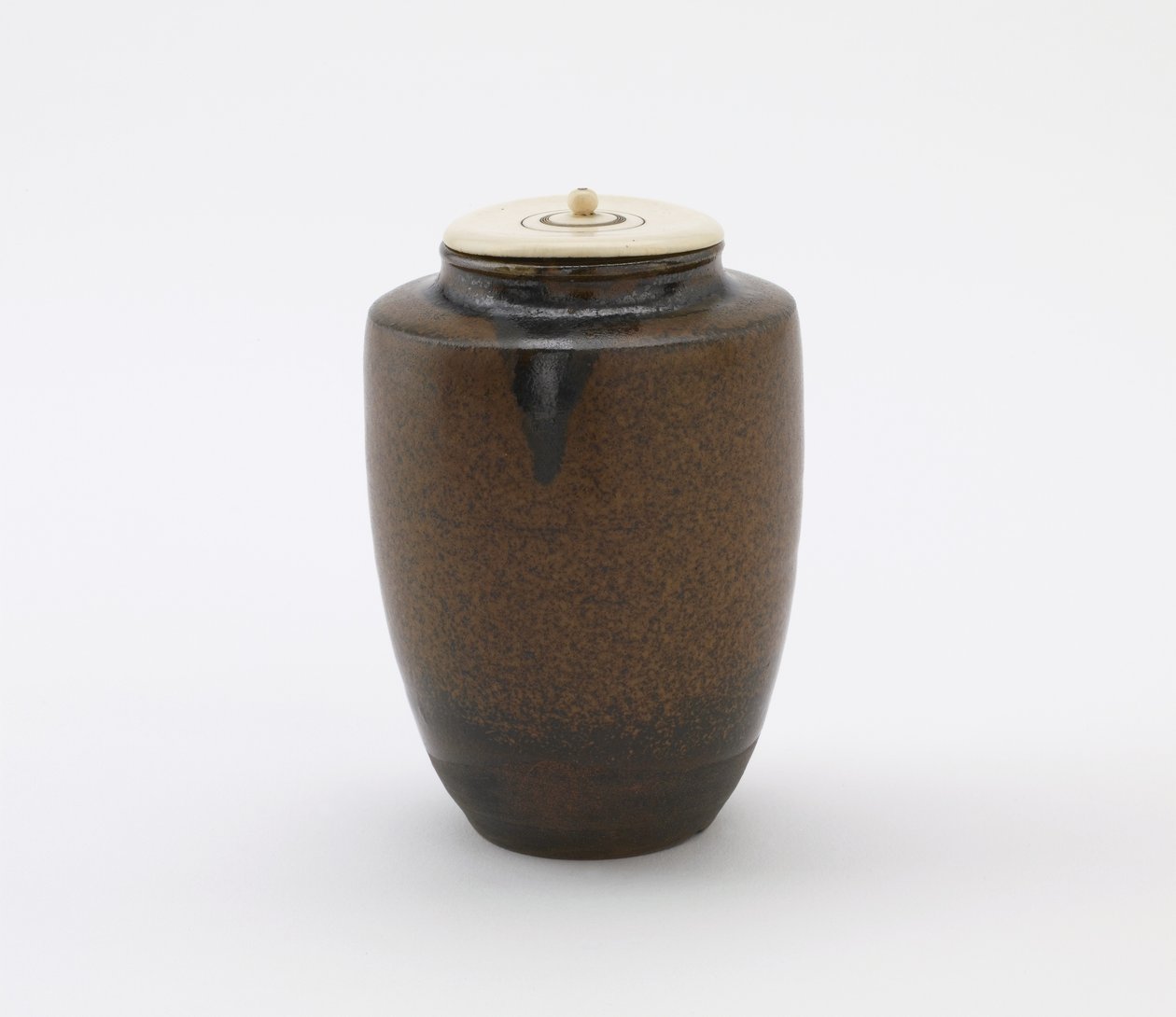 Çay kutusu, katatsuki tipi, Edo dönemi (seramik) by Japanese School