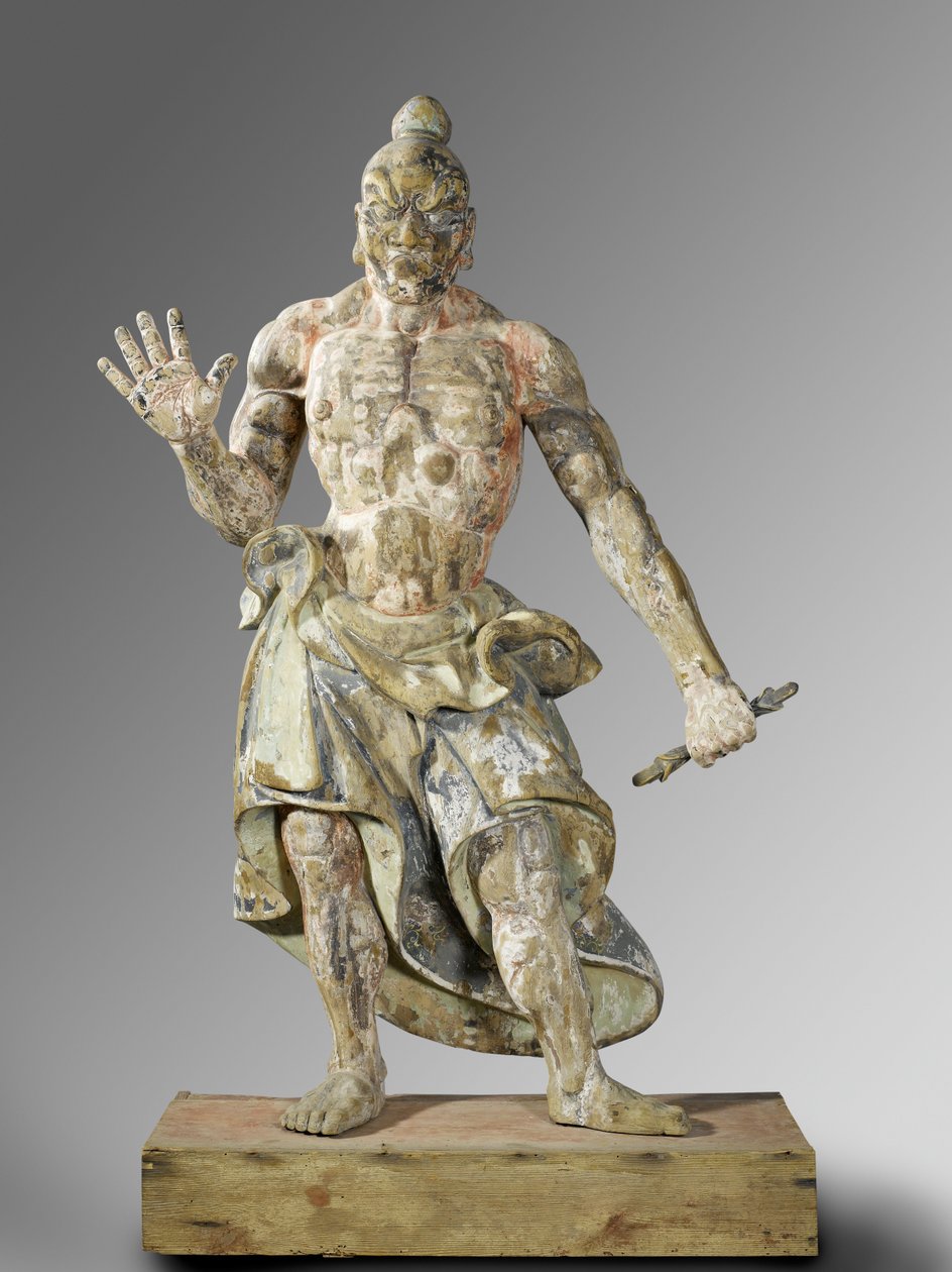 Tapınak Muhafızı, c.1300-1400 (ahşap) by Japanese School