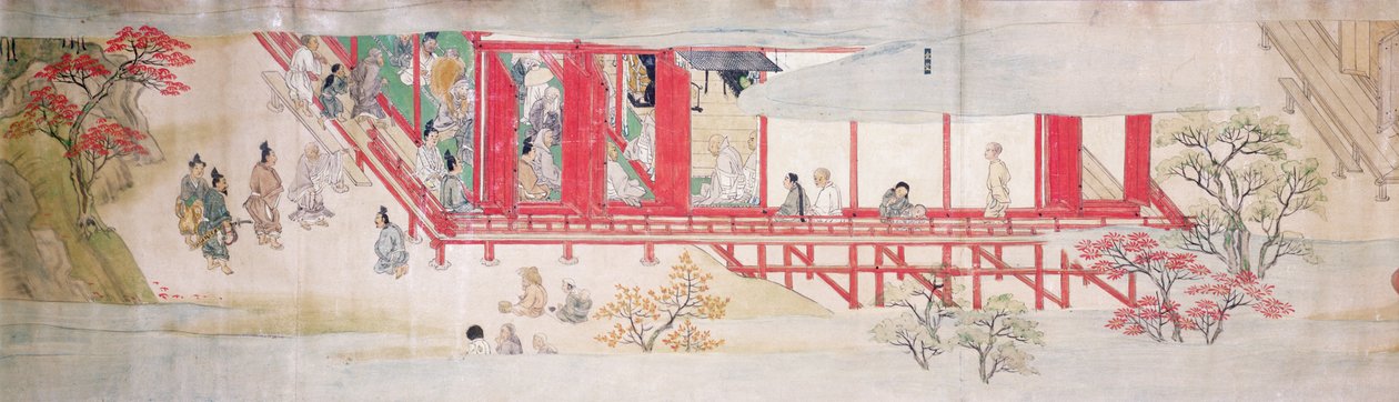 Shogun Evi (ipek üzerine mürekkep) by Japanese School