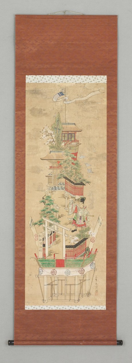 Ukiyoye Sahnesi, 19. yüzyıl başı (asma parşömen) by Japanese School