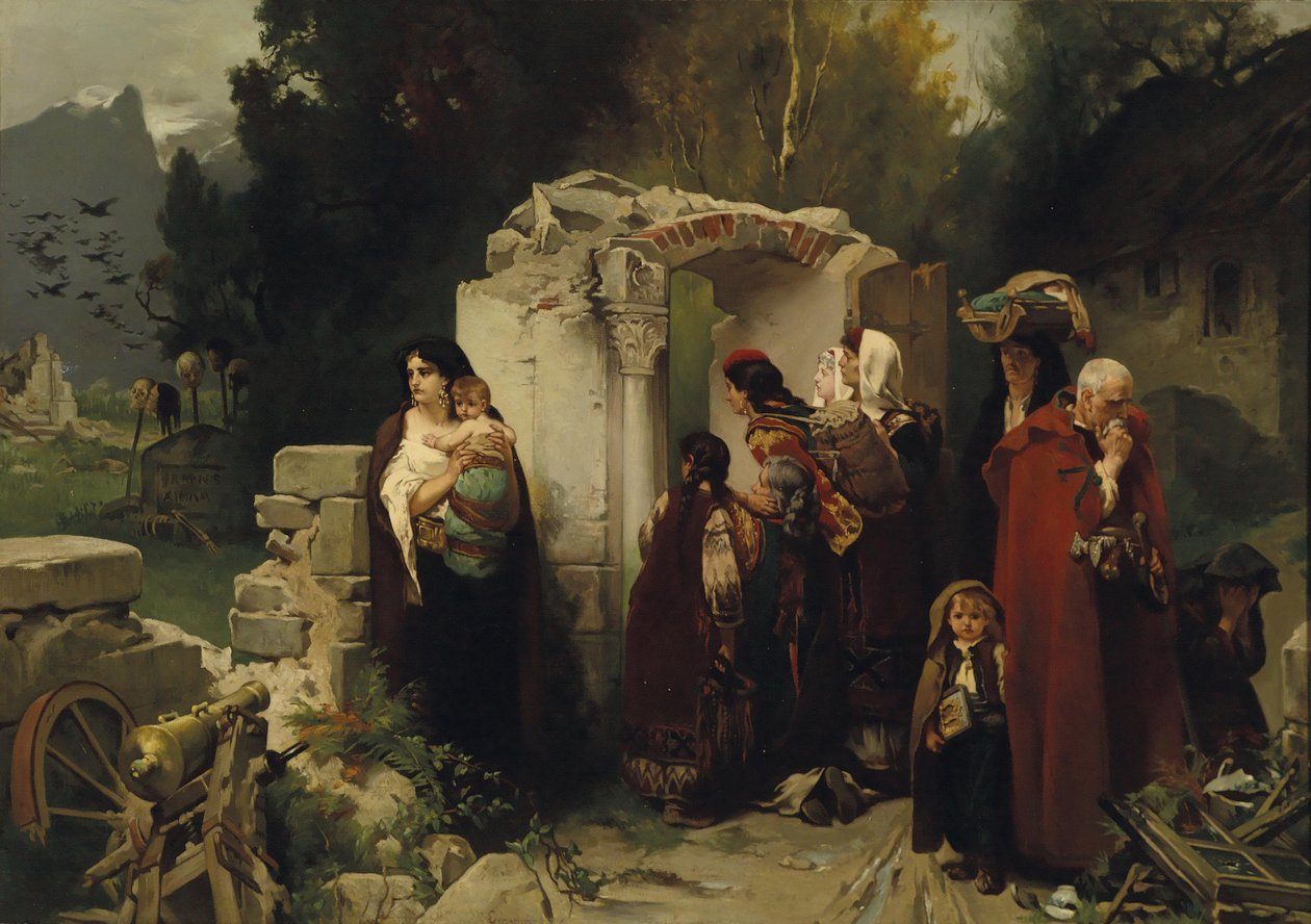 Karadağlı mültecilerin memleketlerine dönüşleri by Jaroslav Cermak