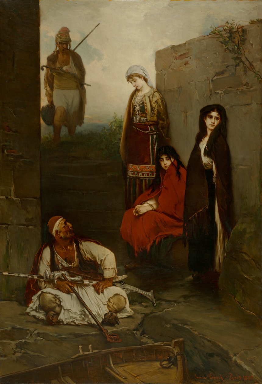 Tutsaklar (Tutsak Karadağlı Kadınlar), 1870 by Jaroslav Cermak