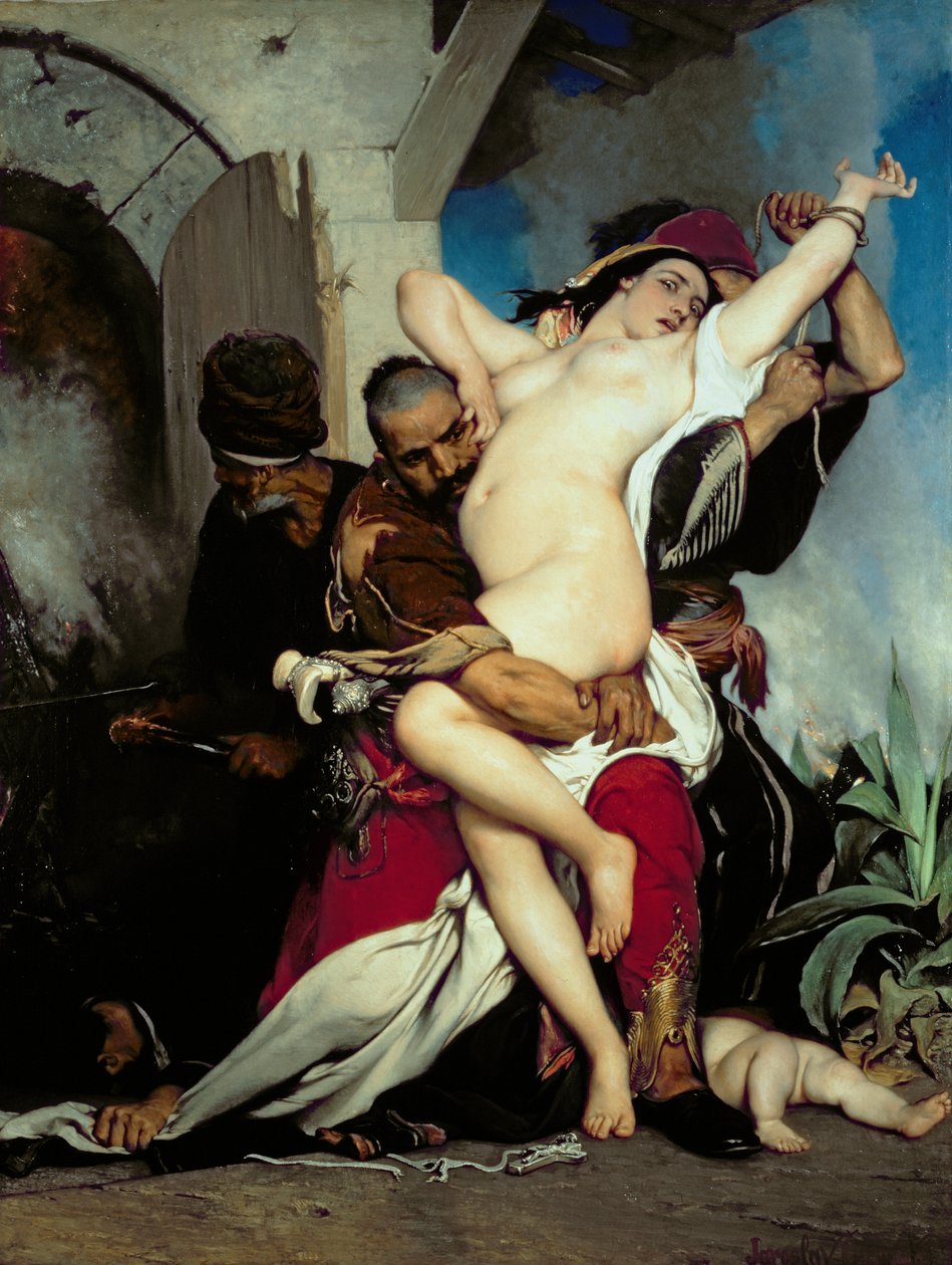 Hersekli Bir Kadının Kaçırılması, 1861 by Jaroslav Cermak