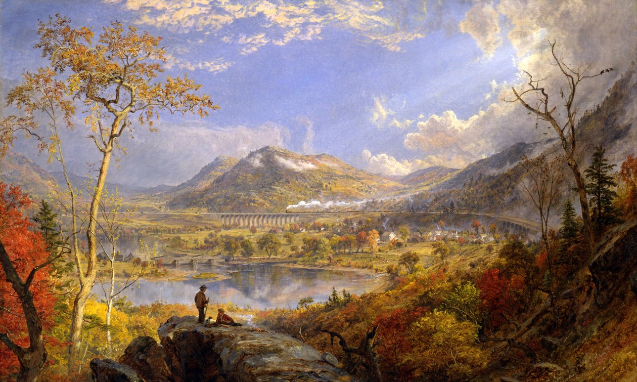 Starrucca Viyadüğü, Pensilvanya by Jasper Francis Cropsey