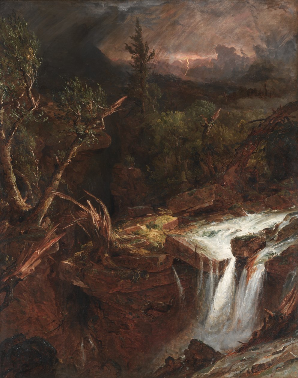 Karanfil - Catskill Dağlarında Fırtına Sahnesi by Jasper F. Cropsey