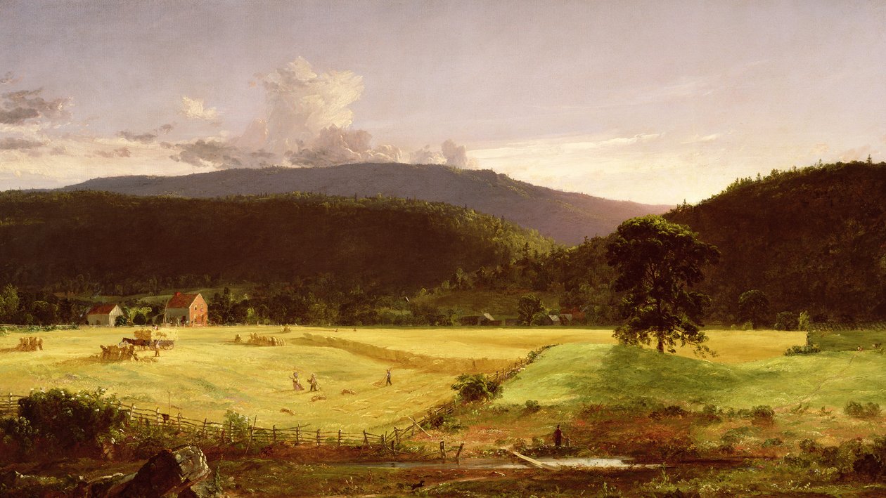 Bareford Dağları, Batı Milford, New Jersey, 1850 by Jasper Francis Cropsey