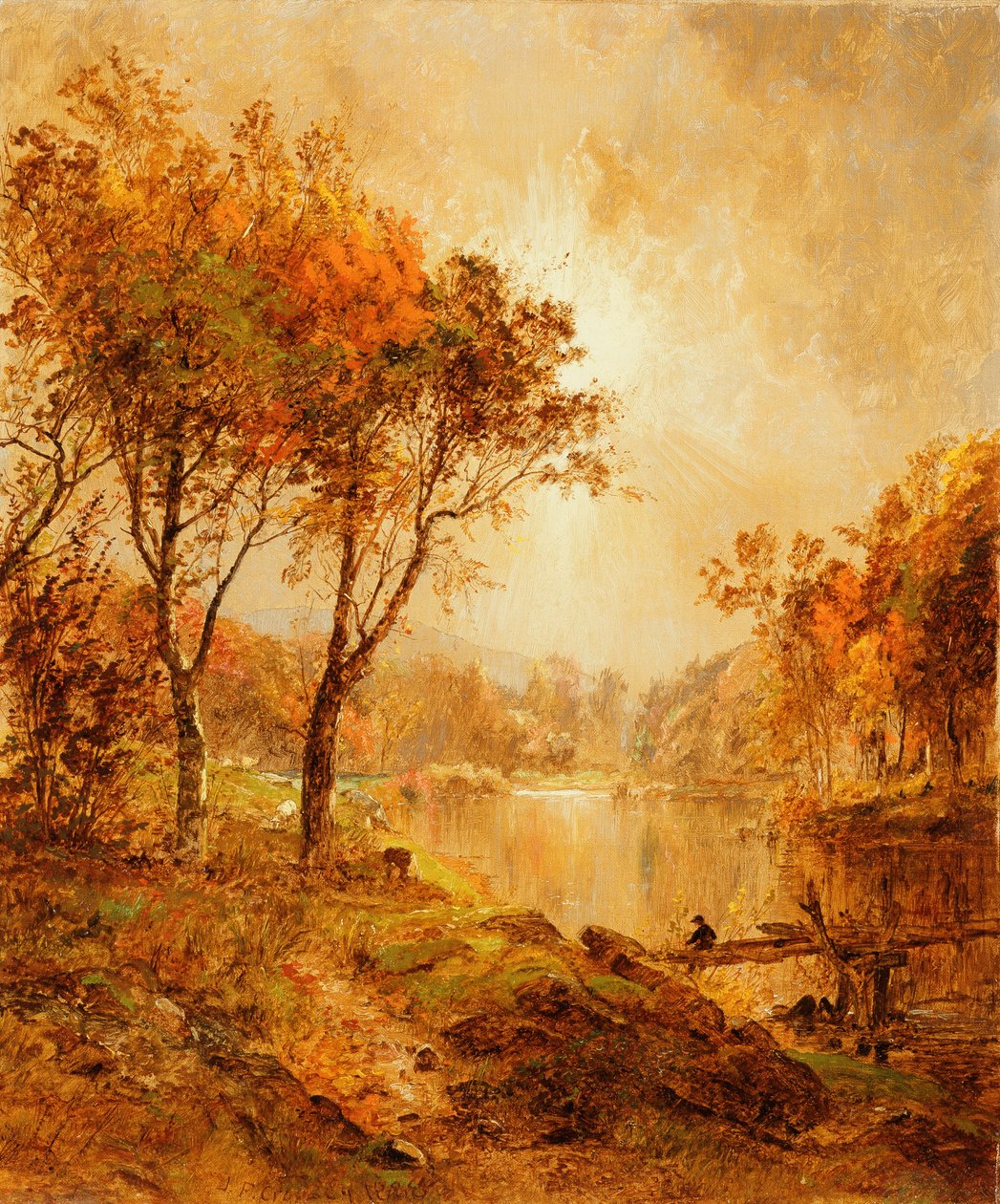 Ramapo Nehri üzerinde, 1888 by Jasper Francis Cropsey