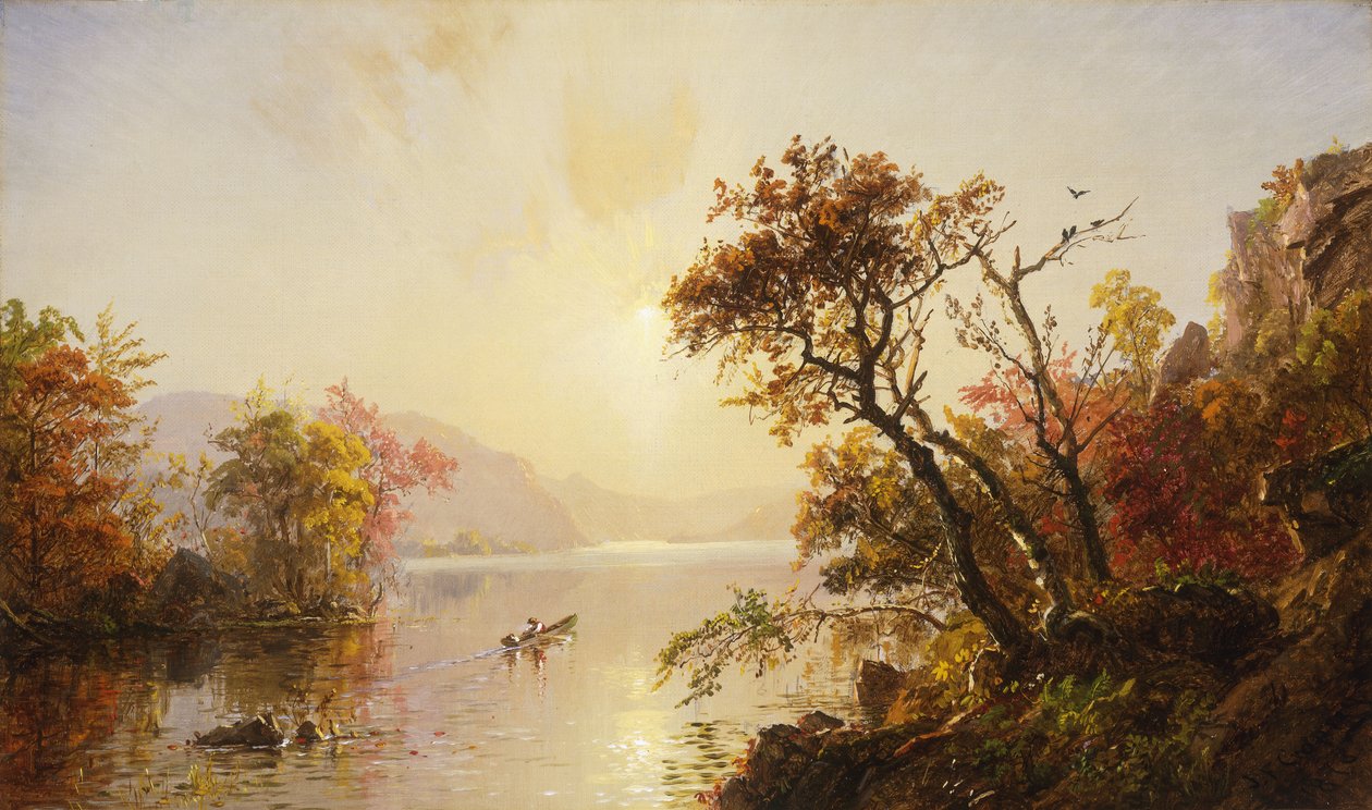 Koydan kürek çekmek, 1878 by Jasper Francis Cropsey