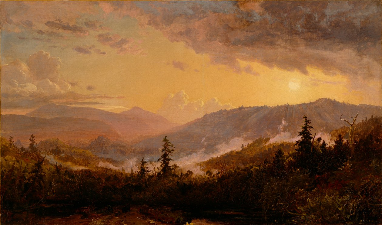 Catskill Dağlarında Fırtınadan Sonra Gün Batımı, 1860 dolayları by Jasper Francis Cropsey