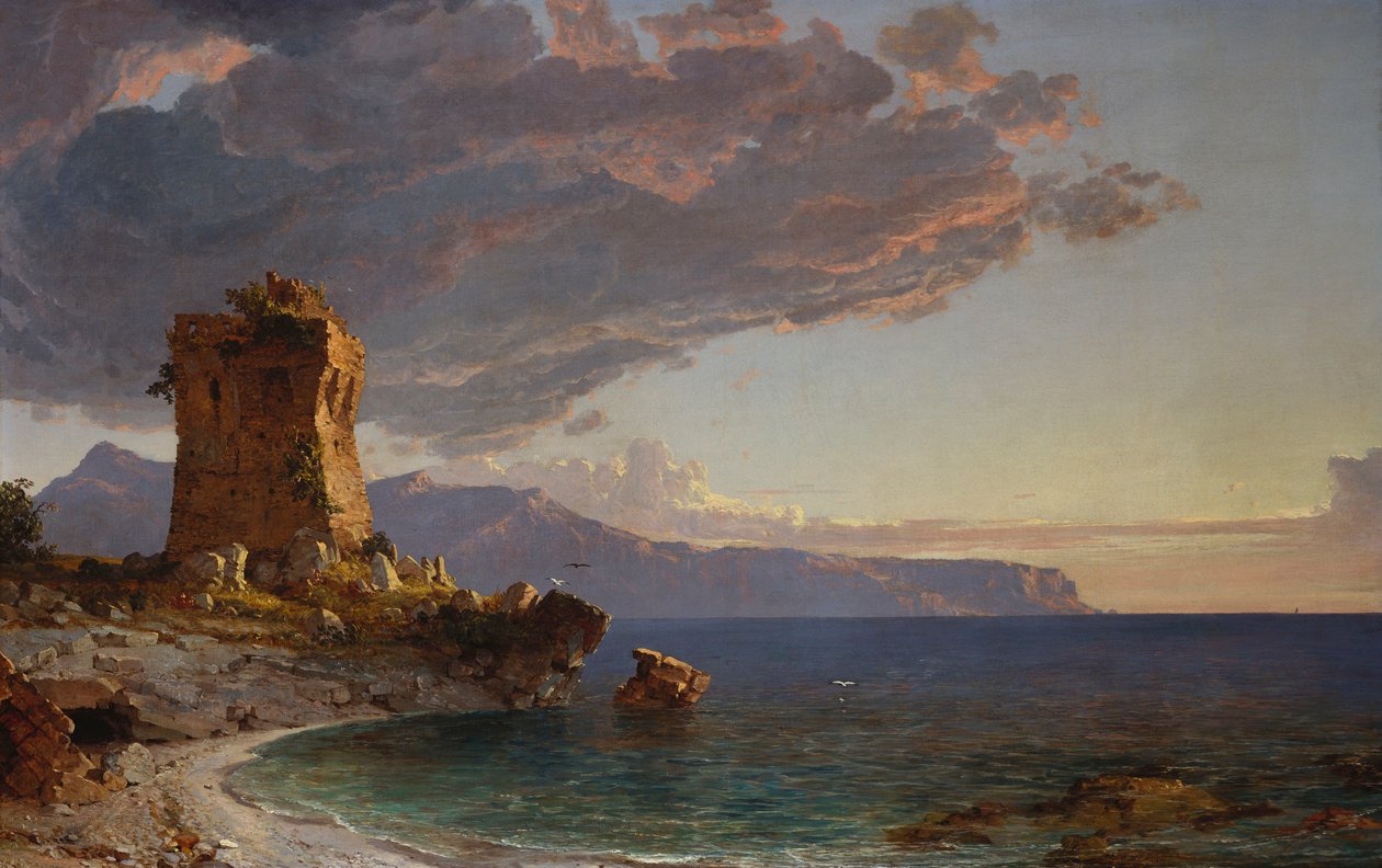 Capri Adası, 1893 by Jasper Francis Cropsey