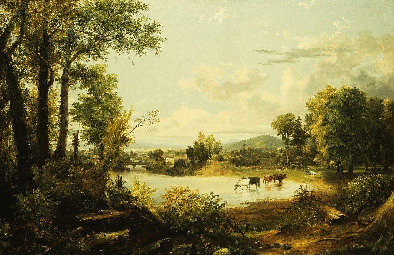 Sessiz Vadi, 1856 by Jasper Francis Cropsey