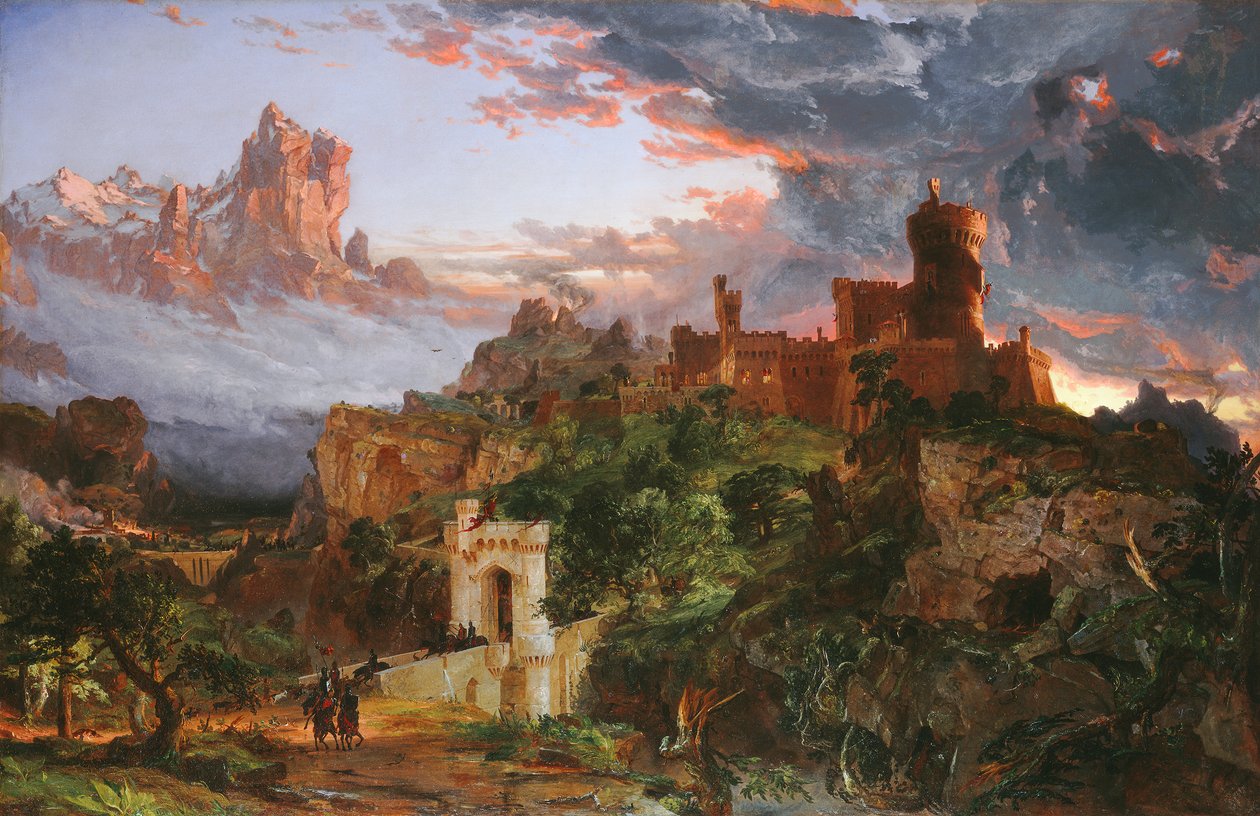 Savaşın Ruhu, 1851 by Jasper Francis Cropsey